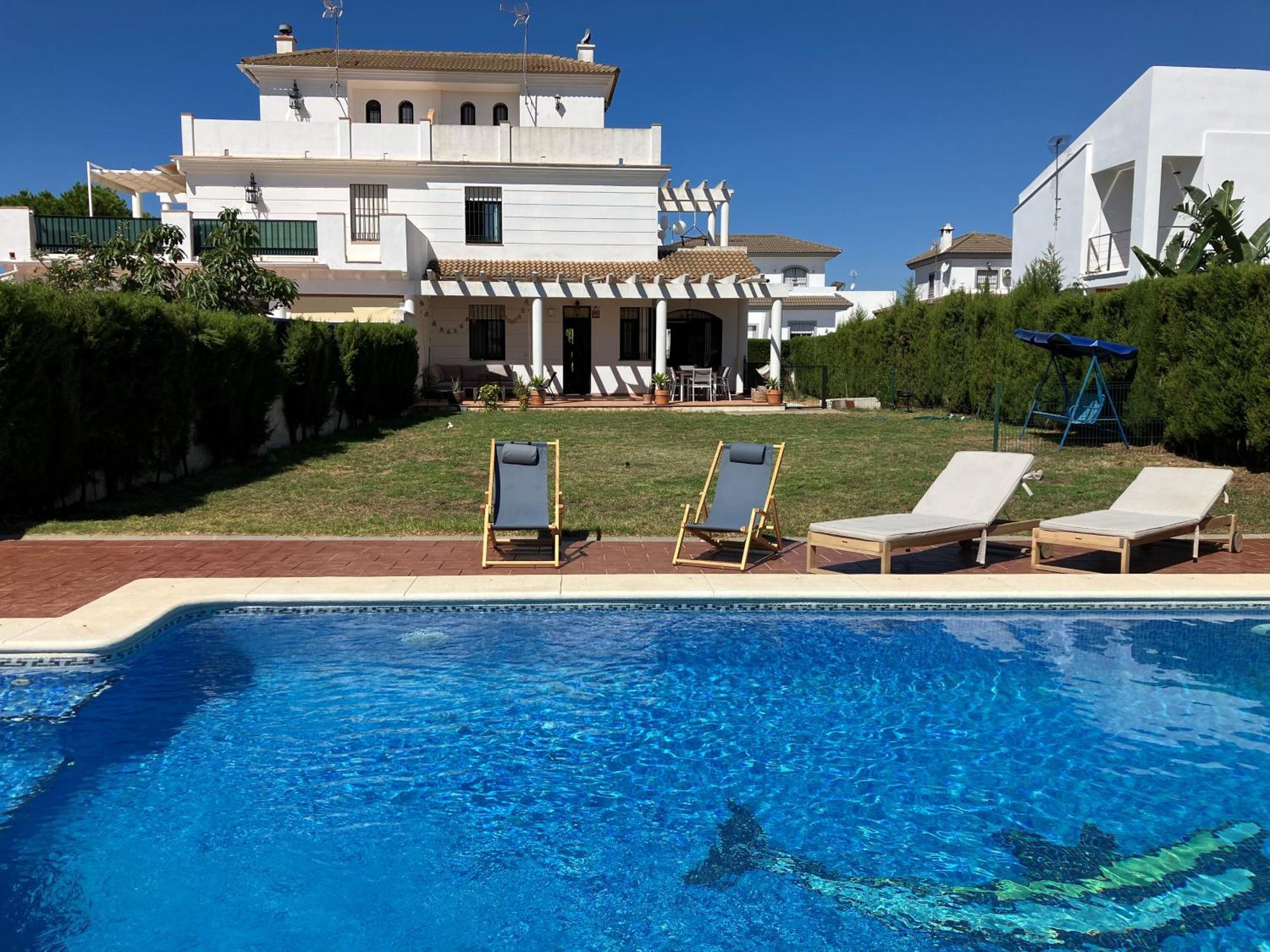 Holiday House With Private Pool, Costa De La Luz エル・ポルティル エクステリア 写真